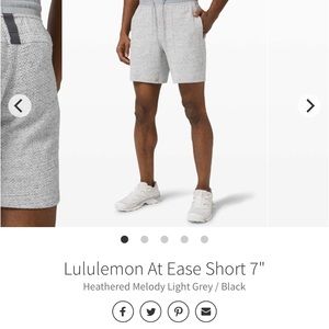 Lululemon At Ease Short 7"